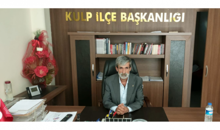 CHP Kulp İlçe Başkanı Mehmet İhsan Sanca..