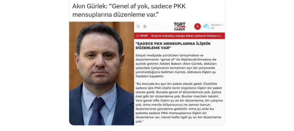 Volkan Karasu: Genel Af Yok Deyip Terör Örgütü Mensuplarına Düzenleme Yapmak Millet Vicdanını Yaralar - GÜNDEM - İnternetin Ajansı