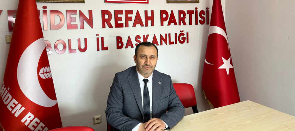 YENİDEN REFAH PARTİSİ BOLU İL BAŞKANI SADETTİN BASKIN’DAN PKK’NIN FESİH SÜRECİNE İLİŞKİN AÇIKLAMA - GÜNDEM - İnternetin Ajansı